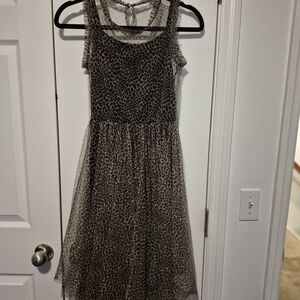 Zunie Leopard Patterned Kids Dress